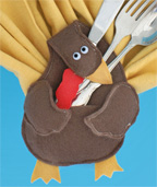 Thanksgivnig Turkey craft closeup